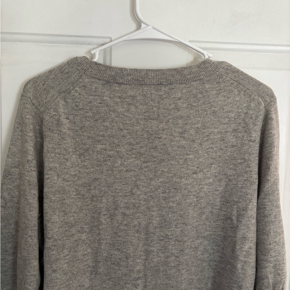 J.Crew Gray Merino Wool Blend Sweater Crewneck Lightweight Size M - Picture 10 of 10